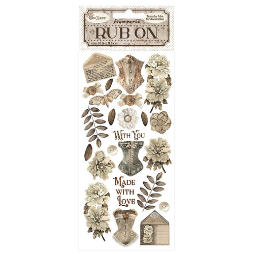 Stamperia - Old Lace - Rub-ons "Corsets"
