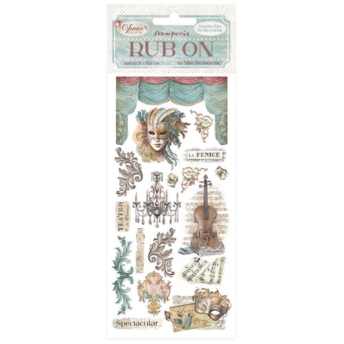 Stamperia - Venice City of Art - Rub-ons "Masks"