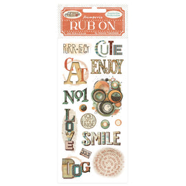 **Pre-Order** Stamperia - Furry Friends - Rub-ons "Writings" (ETA Beg Nov 25)