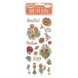 **Pre-Order** Stamperia - Furry Friends - Rub-ons "Flowers" (ETA Beg Nov 25)