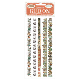 **Pre-Order** Stamperia - Furry Friends - Rub-ons "Stripes" (ETA Beg Nov 25)