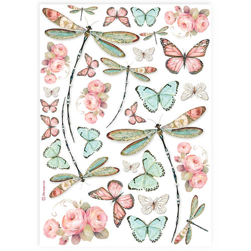 Stamperia - A4 Rice Paper "Dragonfly"