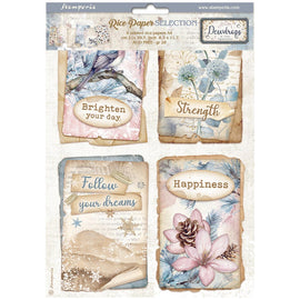 Stamperia - Create Happiness Dewdrops - A4 Assorted Rice Papers (6 Sheets)