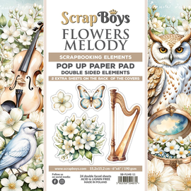 Scrapboys - Flowers Melody - 6x6 Pop Up (Fussy Cutting) Paper Pad