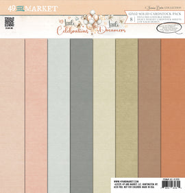 49 and Market - Little Dreamer / Little Celebrations - 12x12 Collection Pack - Solids (8 Sheets)