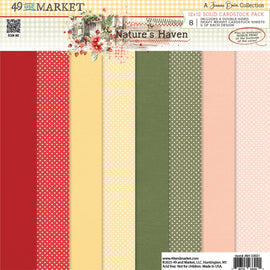 49 and Market - Nature's Haven - 12x12 Collection Pack - Solids (8 Sheets)