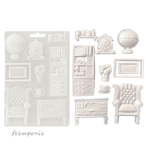 Stamperia - Alterego - Soft Mould A4 Size - Cupboards and Accessories