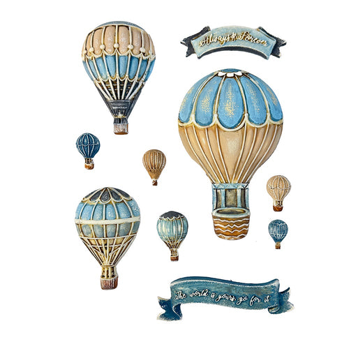 Stamperia - Timeless - Soft Mould A5 Size - Balloons