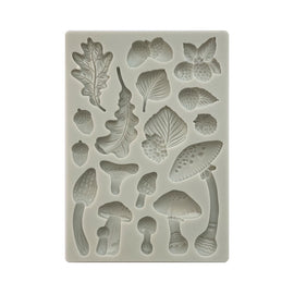 Stamperia - Woodland - Silicon Mould A5 (New Size) - Mushrooms