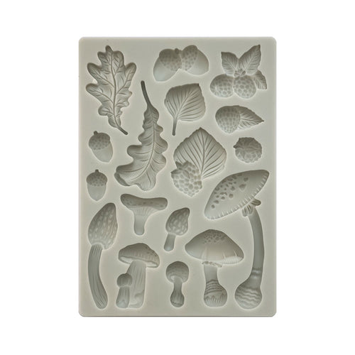 Stamperia - Woodland - Silicon Mould A5 (New Size) - Mushrooms