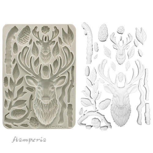 Stamperia - The Owl's House - Silicon Mould A5 - Deer
