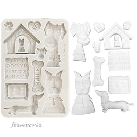 **Pre-Order** Stamperia - Furry Friends - Silicon Mould A5 - I Love My Dog (ETA Beg Nov 25)