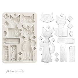 **Pre-Order** Stamperia - Furry Friends - Silicon Mould A5 - Cats (ETA Beg Nov 25)