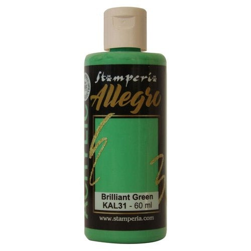 Stamperia - Allegro Paint - Brilliant Green 60ml