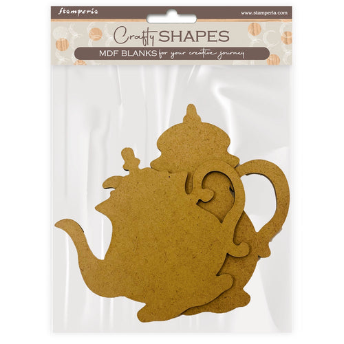 Stamperia - MDF Crafty Shapes - House of Roses - Tea Pot