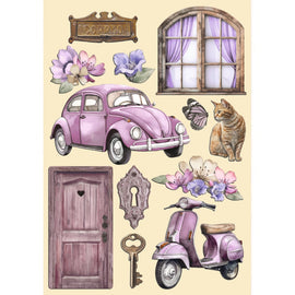Stamperia - Lavender - Coloured Wooden Shapes A5