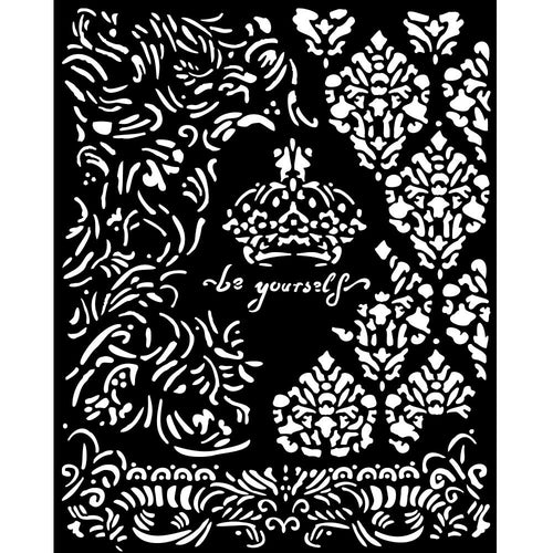 Stamperia - Alterego - Stencil 20x25cm - Crown Be Yourself