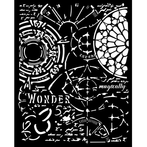 Stamperia - Master of Magic - Stencil 20x25cm - Gothic Texture