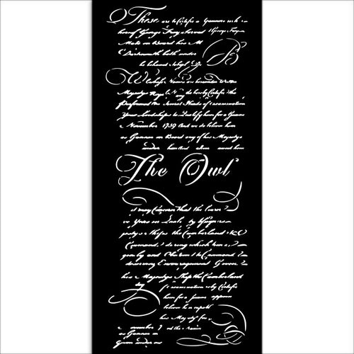 Stamperia - The Owl's House - Stencil 12x25cm - Letter