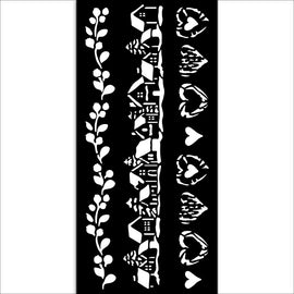 Stamperia - The Owl's House - Stencil 12x25cm - 3 Stripes