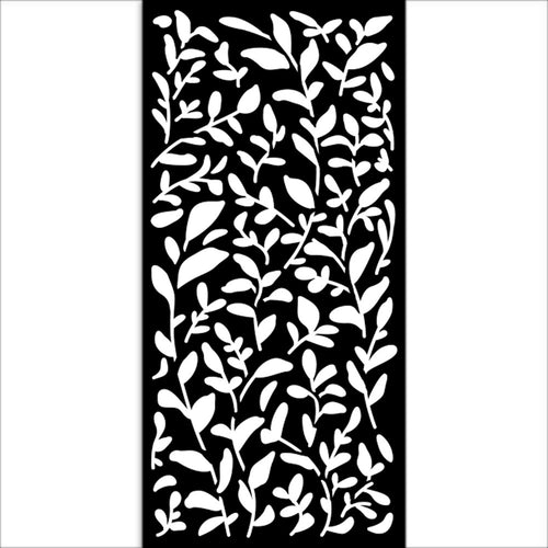 Stamperia - Create Happiness Secret Diary - Stencil 12x25cm - Leaves Pattern