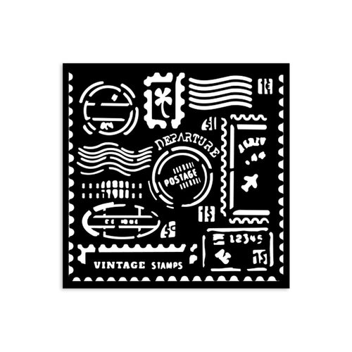 Stamperia - Art of Travelling - Stencil 12x12cm - Stamps