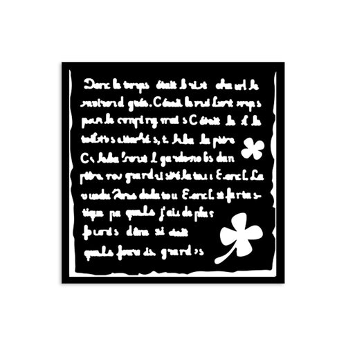 Stamperia - Art of Travelling - Stencil 12x12cm - Handmade Letter