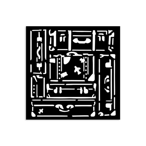 Stamperia - Art of Travelling - Stencil 12x12cm - Suitcases