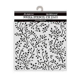Stamperia - House of Roses - Stencil 12x12cm - Branch Pattern