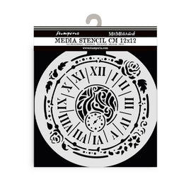 Stamperia - House of Roses - Stencil 12x12cm - Clock