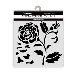 Stamperia - House of Roses - Stencil 12x12cm - Big Rose