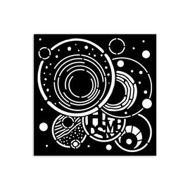 **Pre-Order** Stamperia - Furry Friends - Stencil 12x12cm - Vibrant Circles (ETA Beg Nov 25)