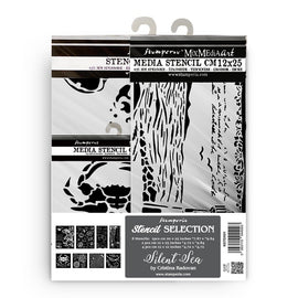 Stamperia - Silent Sea - Stencil Selection Set (8pcs)