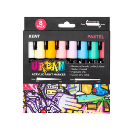 Kent - Urban Paint Markers - Pastel - Pack of 8