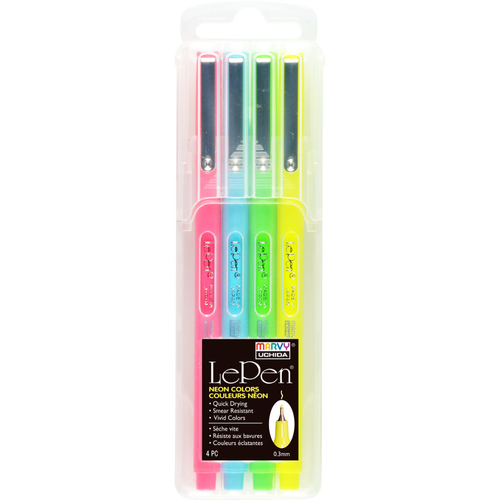 Marvy - LePen - Neon (4pk)