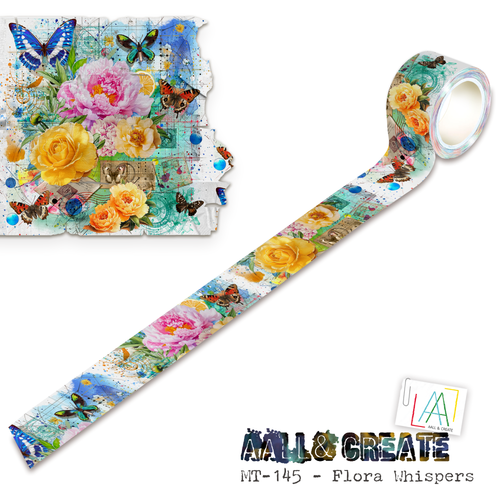AALL & Create - Layer It Up Washi Tape #145 - Flora Whispers