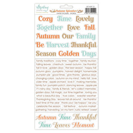 Mintay - Autumn Splendor - 6x12 Paper Stickers "Words"