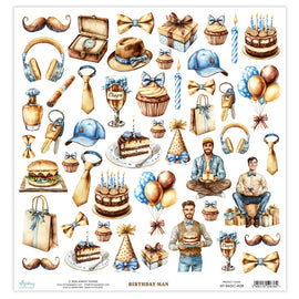 Mintay - 12x12 Basic Elements (Cut Aparts) - Birthday Man