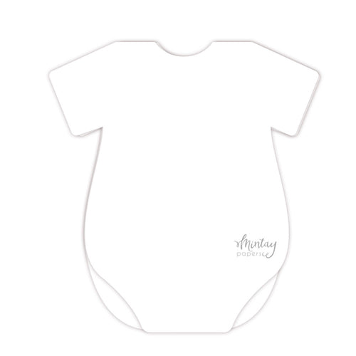 Mintay Basics - Baby Onesie Card Base - White (5pcs)