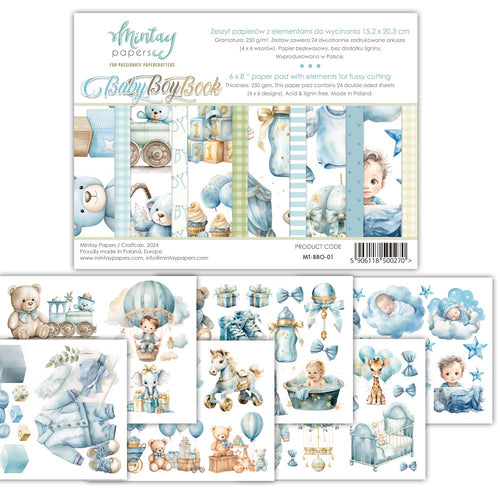 Mintay - 6x8 Fussy Cut - Baby Boy Book