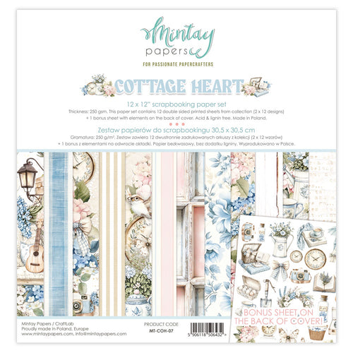 Mintay - Cottage Heart - 12x12 Paper Pack