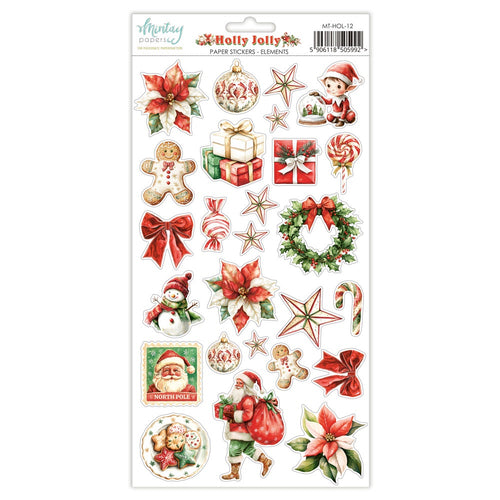 Mintay - Holly Jolly - 6x12 Paper Stickers "Elements"
