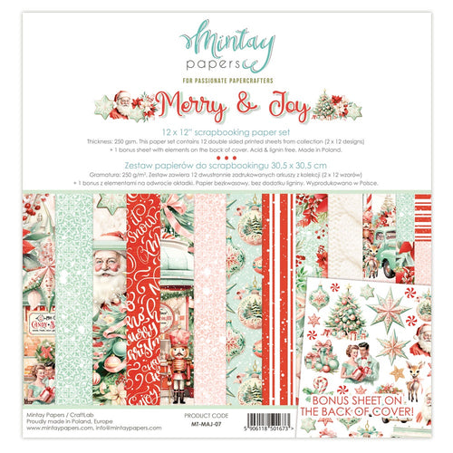 Mintay - Merry & Joy - 12x12 Paper Pack