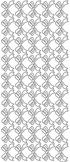 PeelCraft Stickers - Bows - Gold (PC1949G)