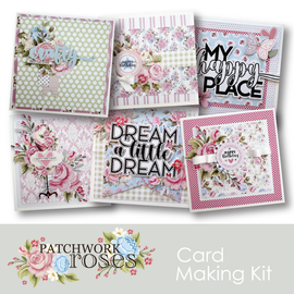 Uniquely Creative - Patchwork Roses - Card Making Kit