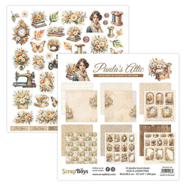 Scrapboys - Paula's Attic - 12x12 Paper Pad