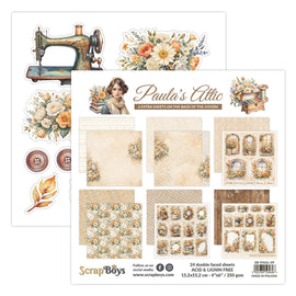 Scrapboys - Paula's Attic - 6x6 Paper Pad