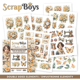 Scrapboys - Paula's Attic - 6x6 Pop Up (Fussy Cutting) Paper Pad