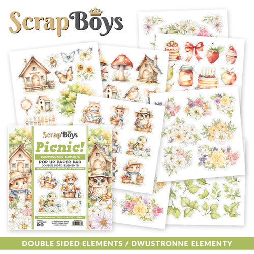Scrapboys - Picnic! - 6x6 Pop Up (Fussy Cutting) Paper Pad