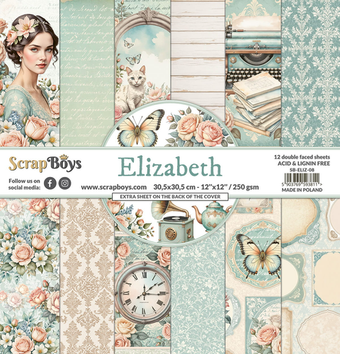 Scrapboys - Elizabeth - 12x12 Paper Pad